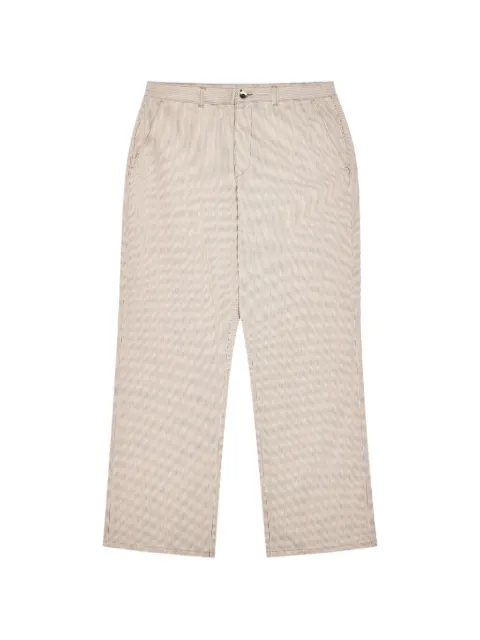Malbon Golf The Hickory stripe-pattern loose fit trousers