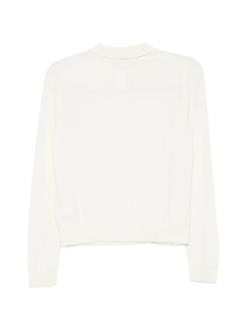 ASPESI button-up cashmere polo top Beige