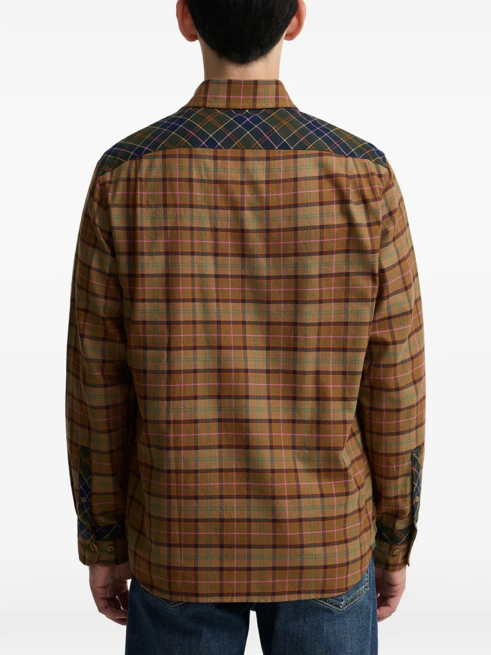 Barbour x Paul Smith overhemd met tartan-ruit en lange mouwen Bruin