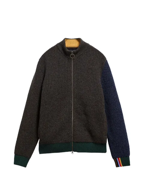 Barbour x Paul Smith Gamefair cable-knit zip-up cardigan