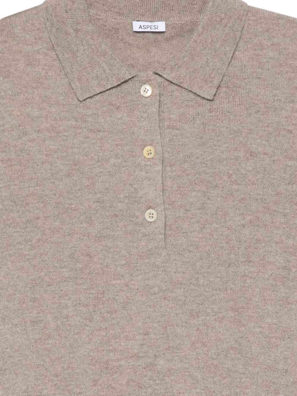 ASPESI wool polo top Beige