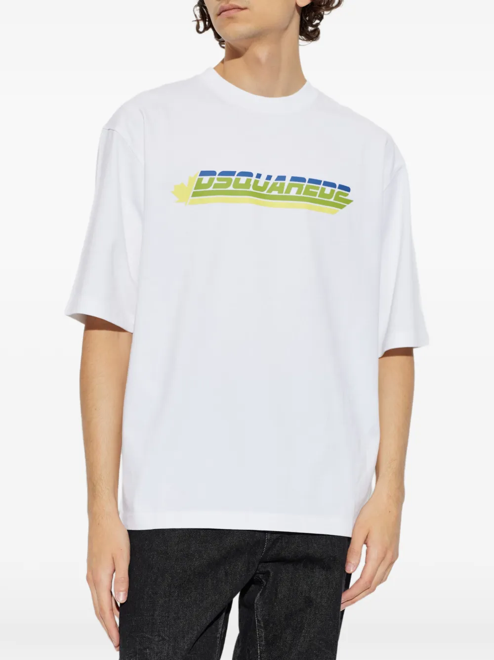 DSQUARED2 Katoenen T-shirt met logoprint Wit