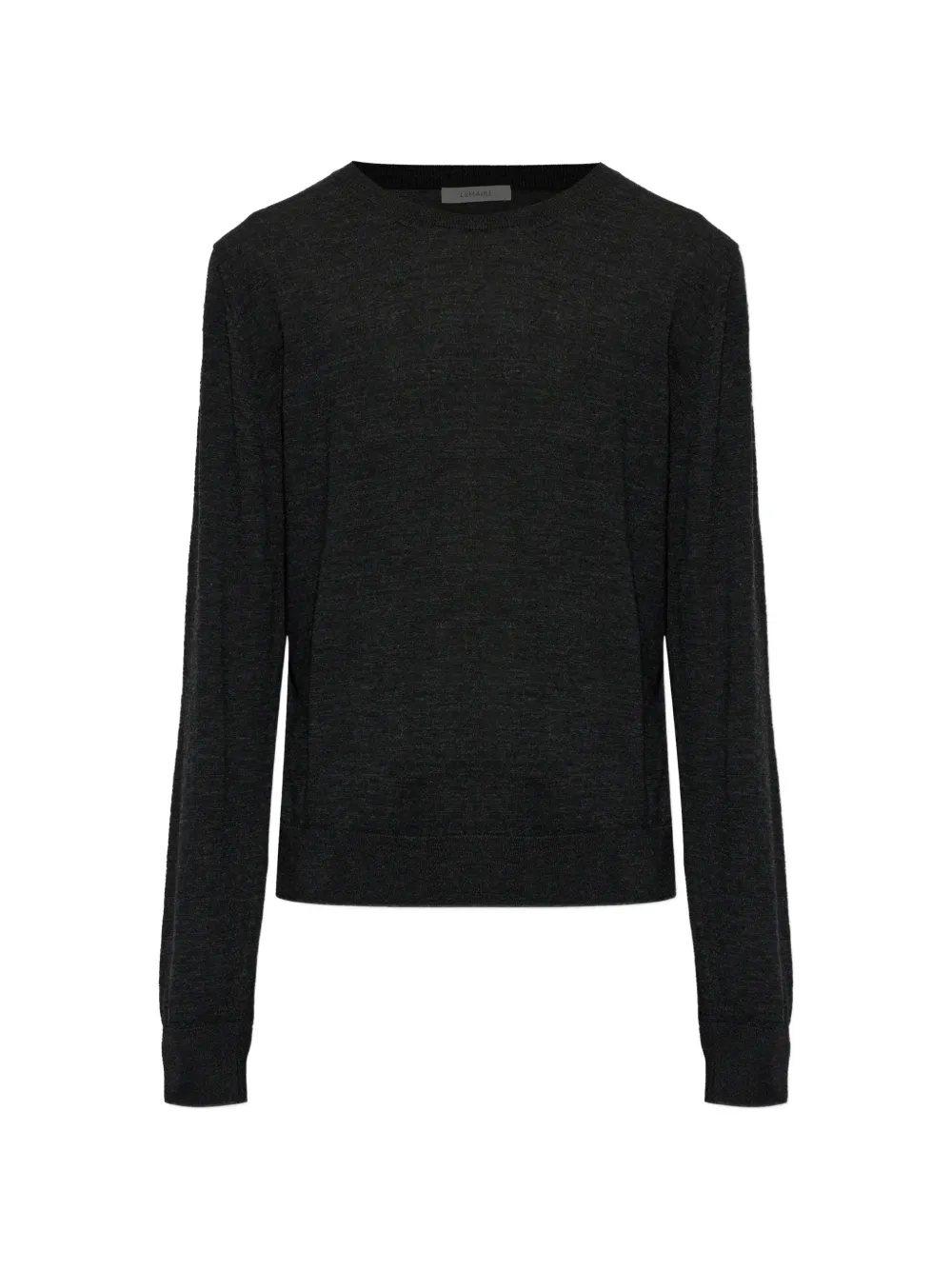 Lemaire Crew-neck Wool Knitwear In Grey