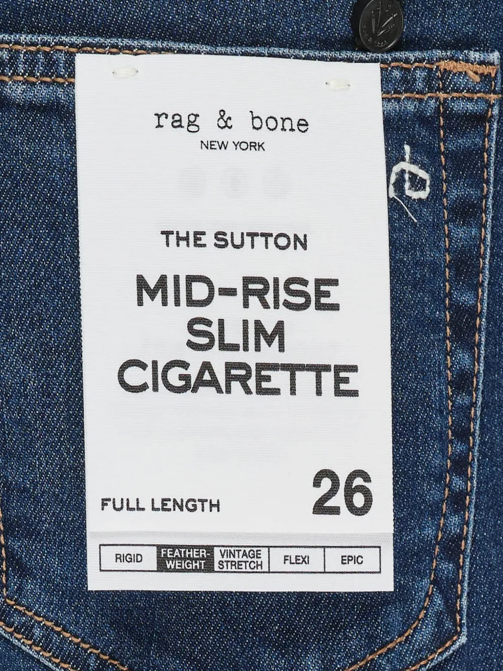 rag & bone Sutton slim-fit jeans Blauw