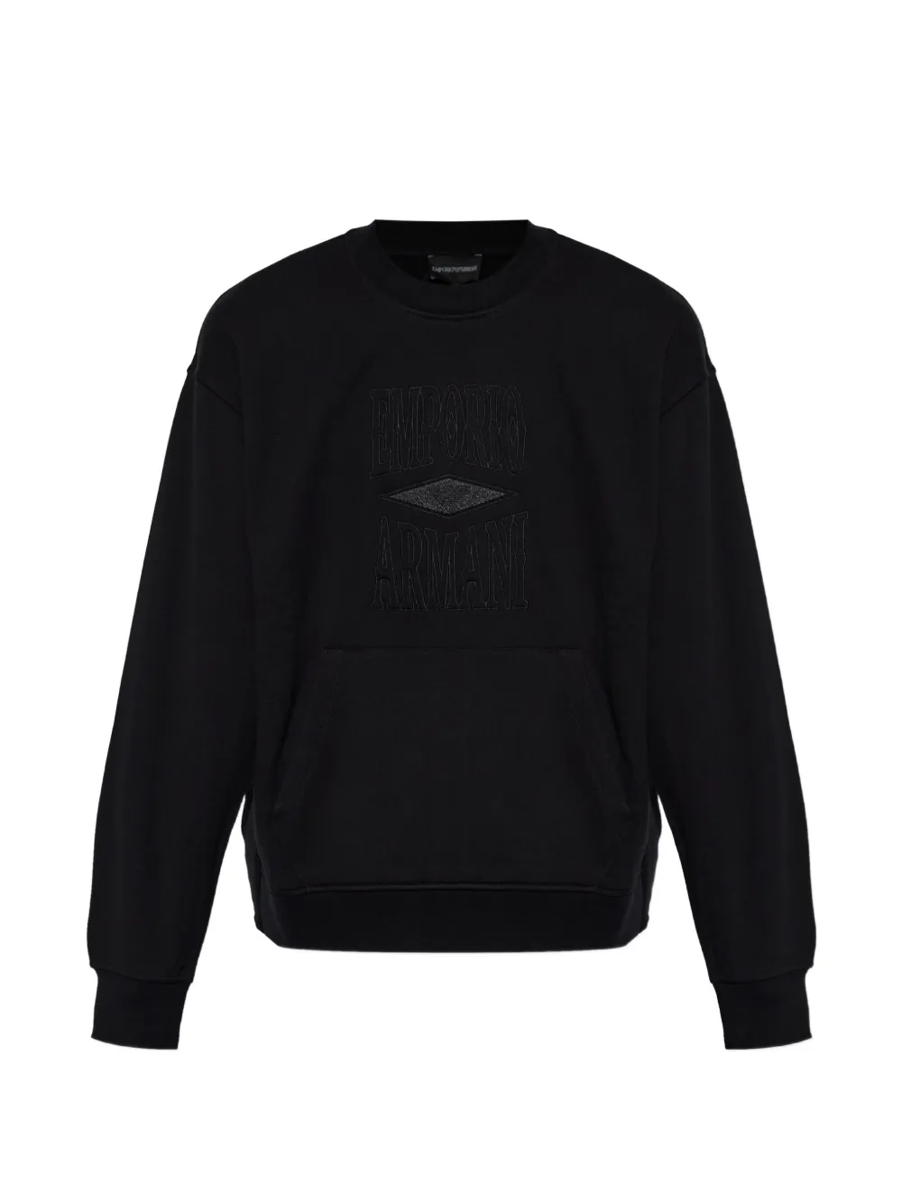 Emporio Armani embroidered-logo sweater - Nero
