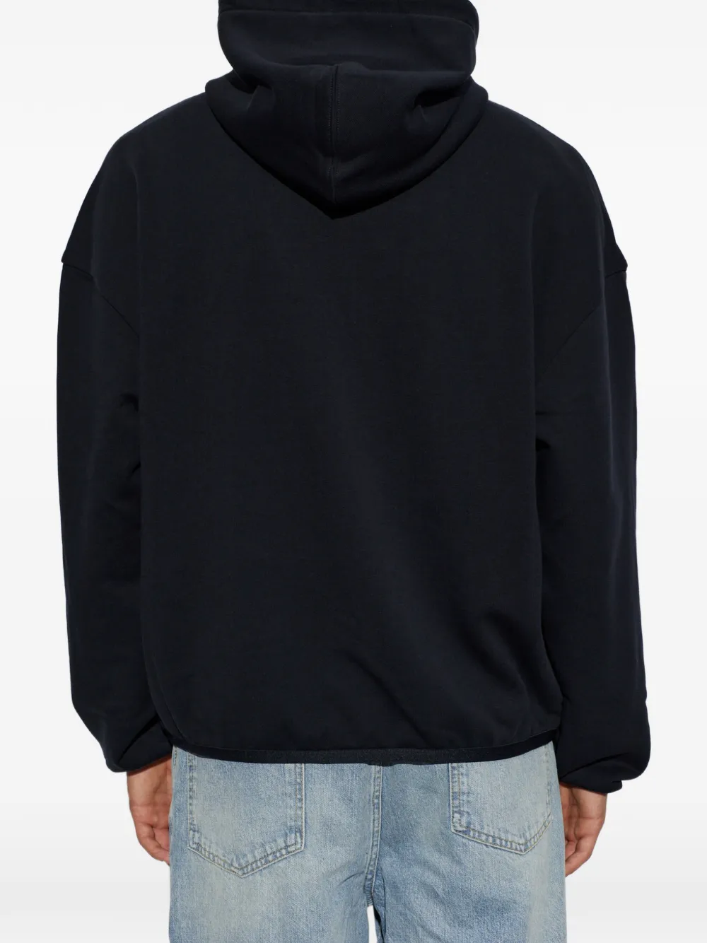 Emporio Armani Hoodie met geborduurd logo Blauw