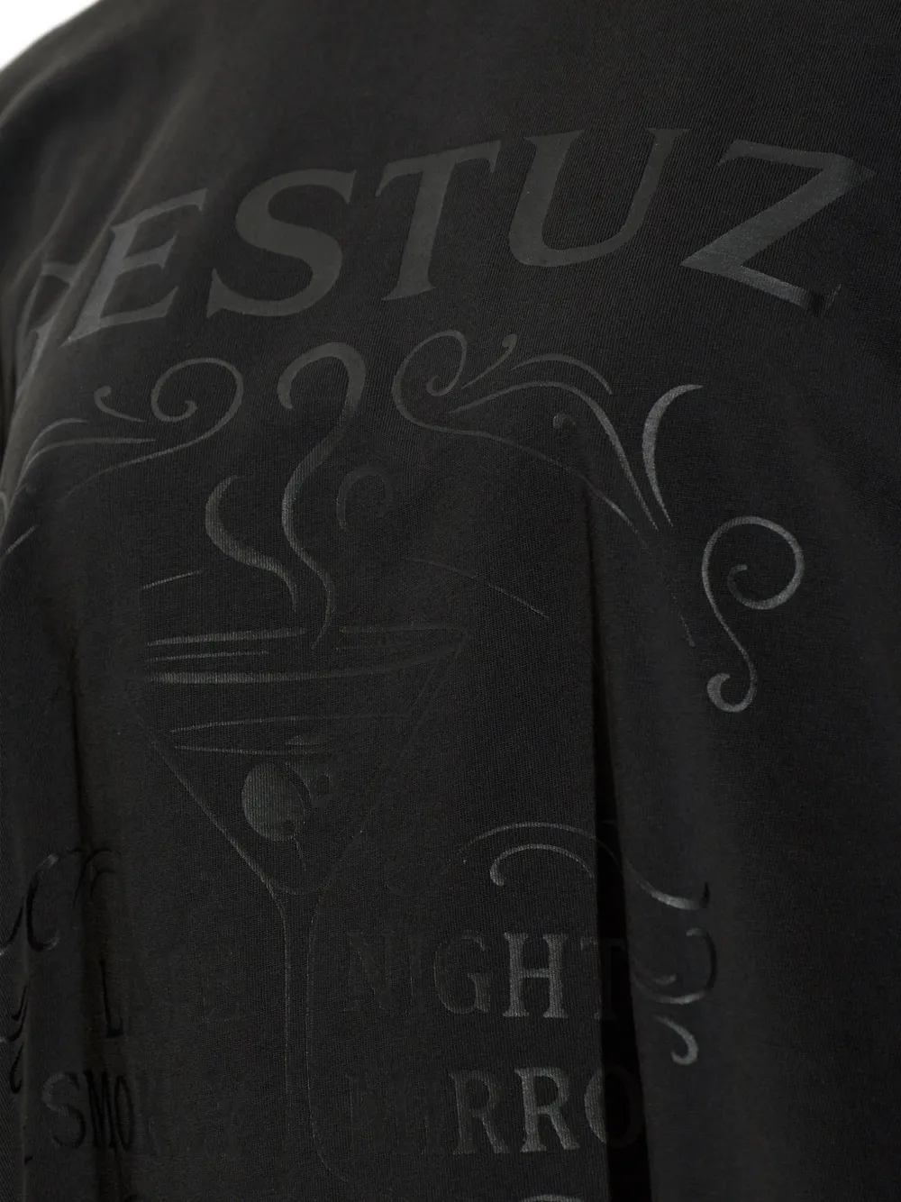 Gestuz Gzelrose logo-print T-shirt Zwart