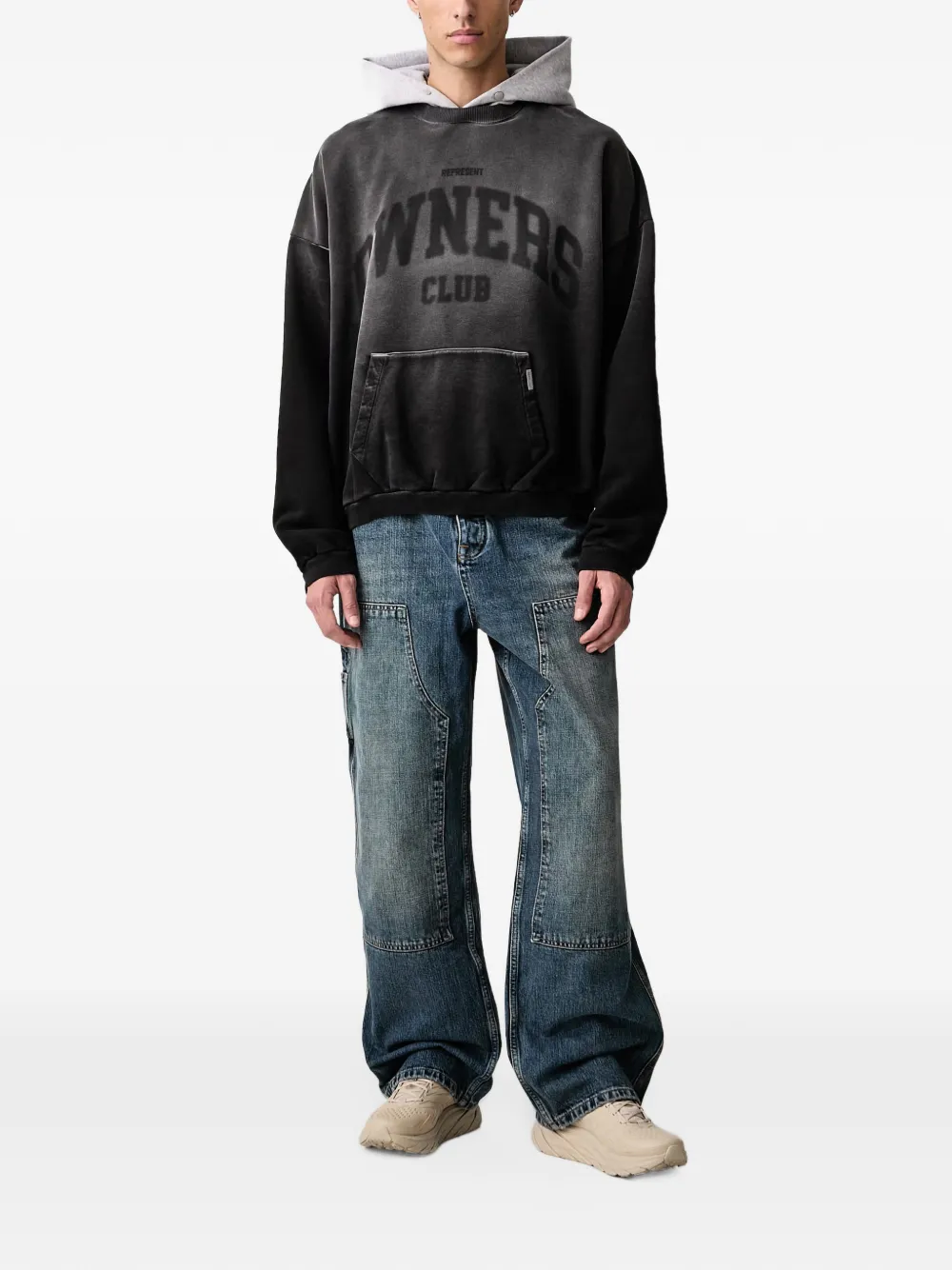 Represent Owners Club contrast hoodie Zwart