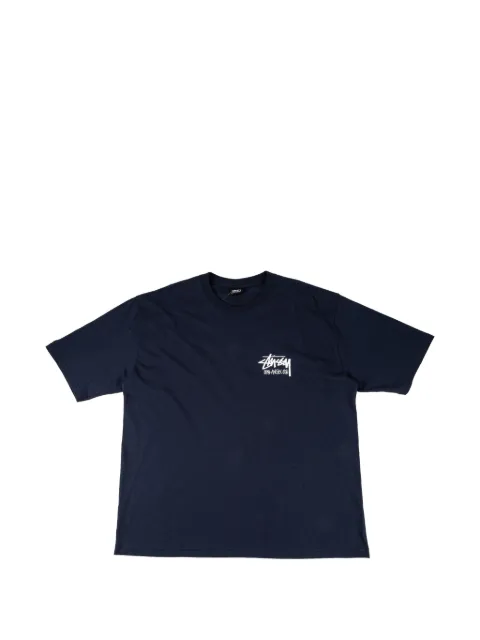 Stüssy playera con cuello redondo
