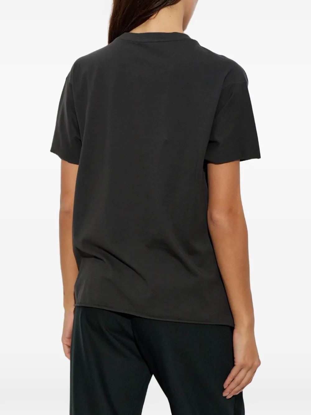 Zadig&Voltaire Tommer HC Tour T-shirt met lippenprint Grijs