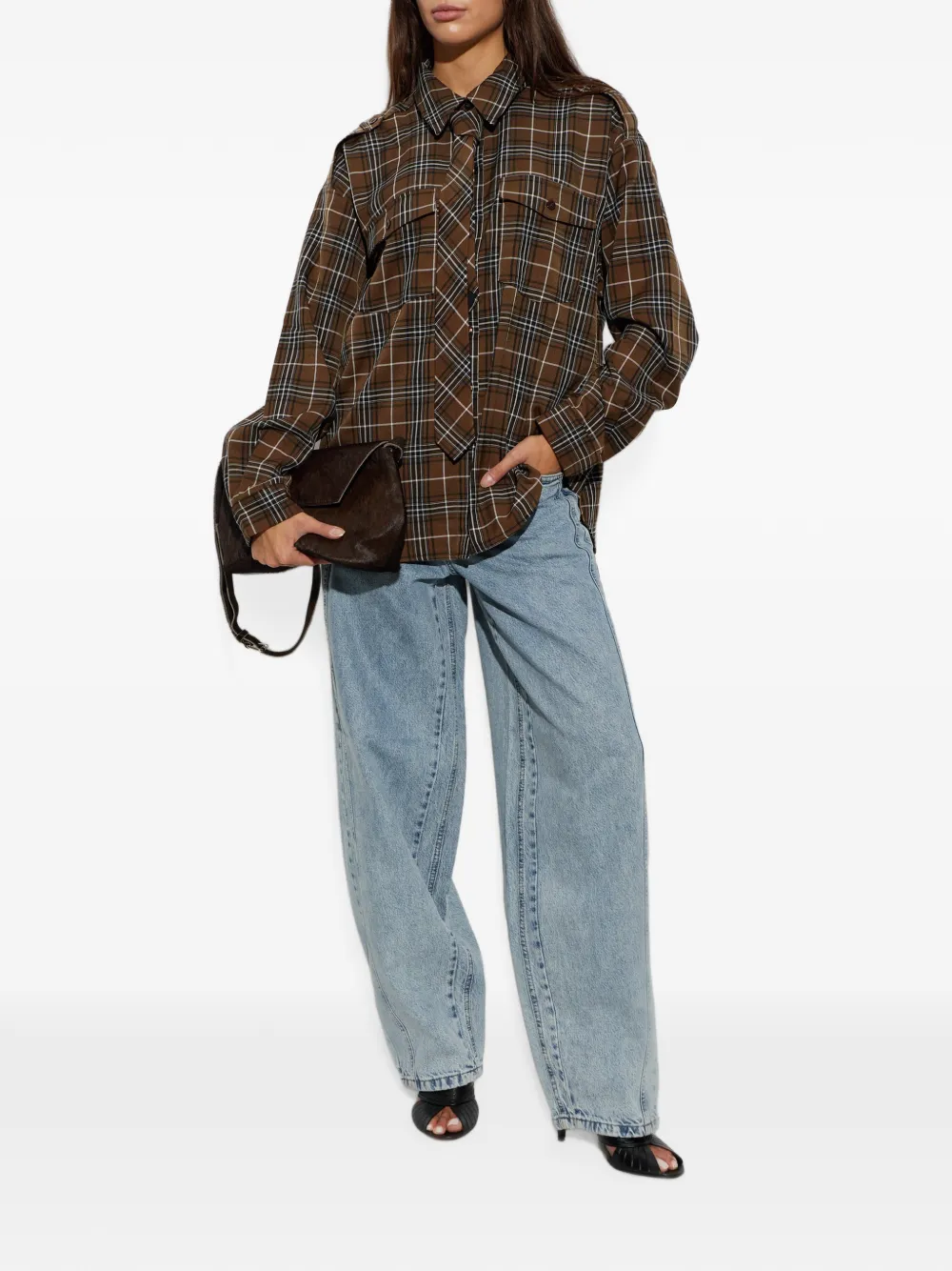 Gestuz GZmawi jeans met toelopende pijpen en acid wassing Blauw
