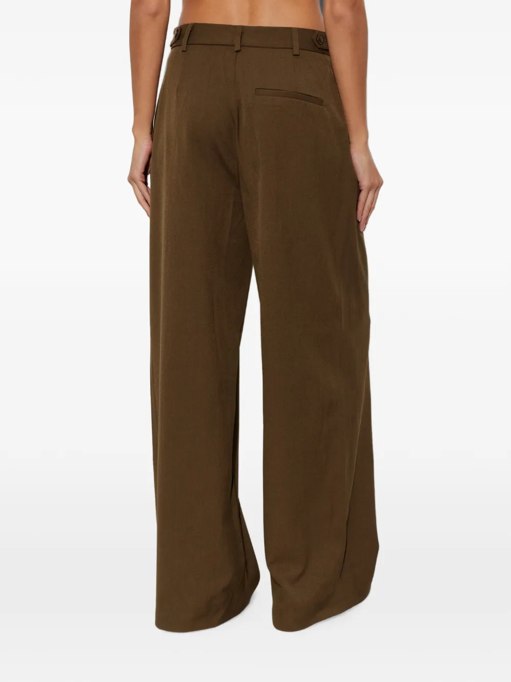 Gestuz Gzstacy pleated wide-leg trousers Bruin