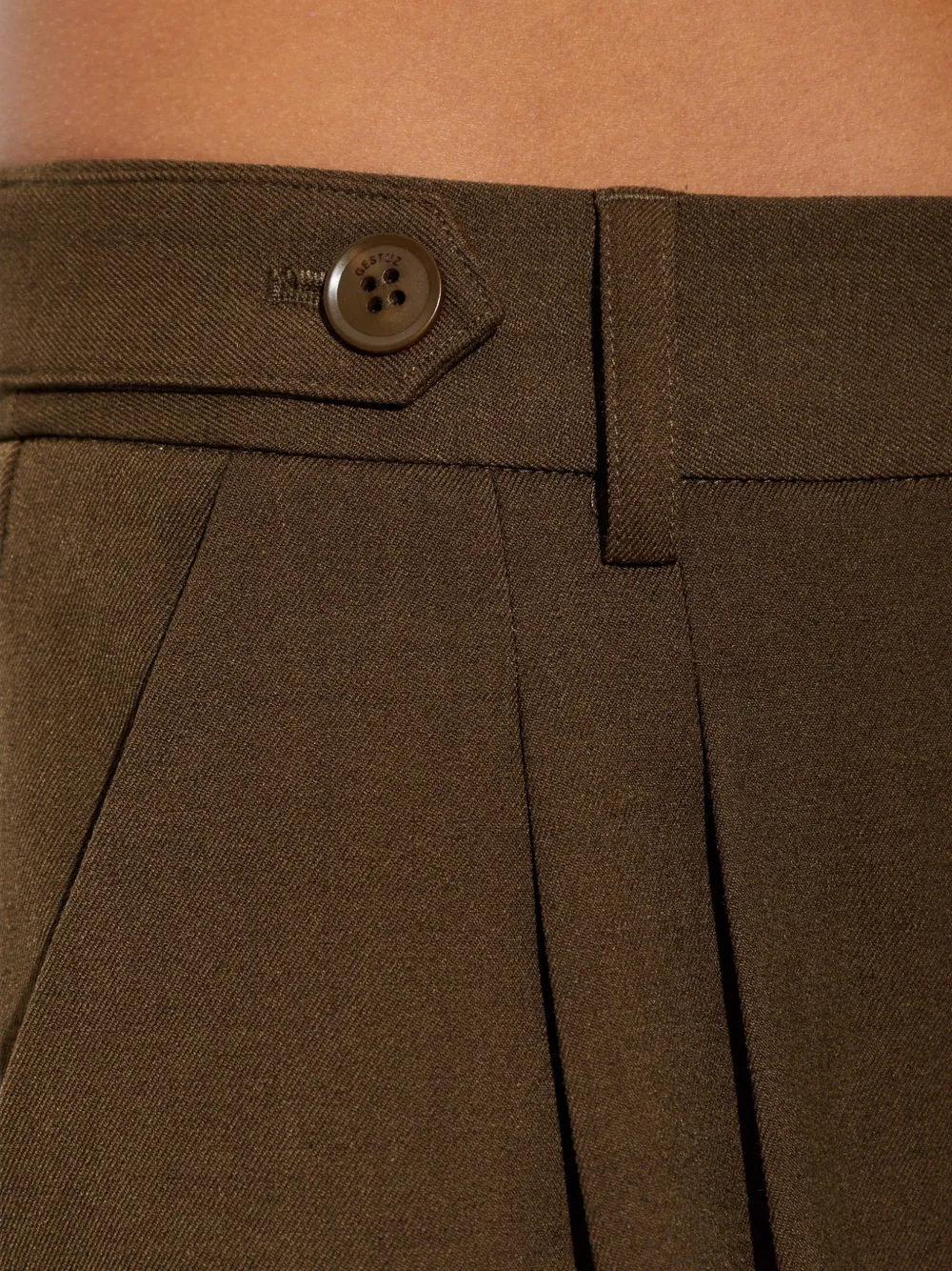 Gestuz Gzstacy pleated wide-leg trousers Bruin