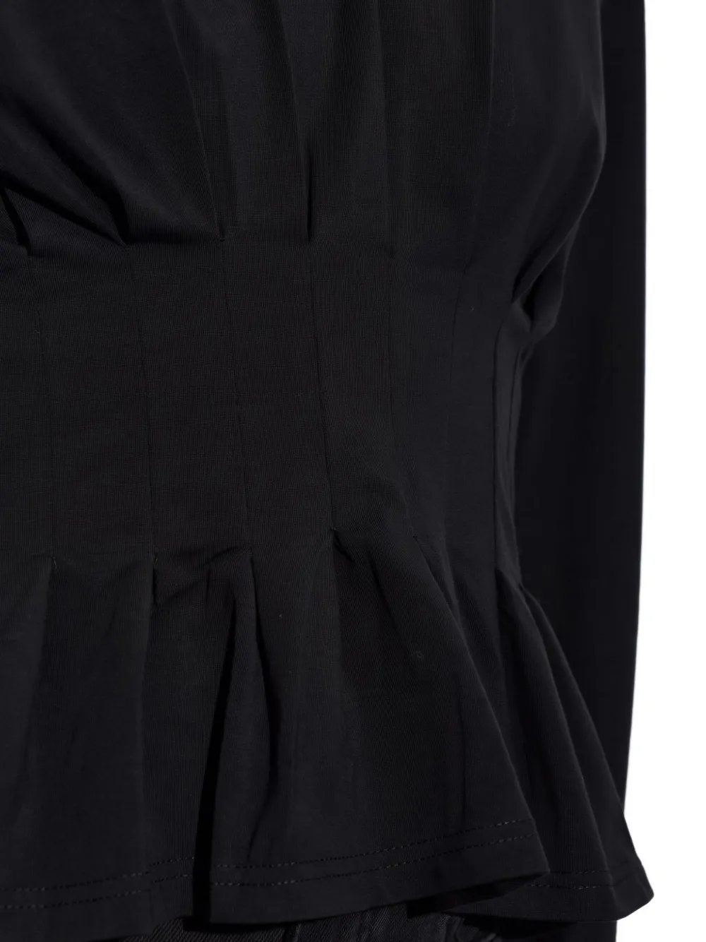 Gestuz GZinez pleated peplum top Zwart