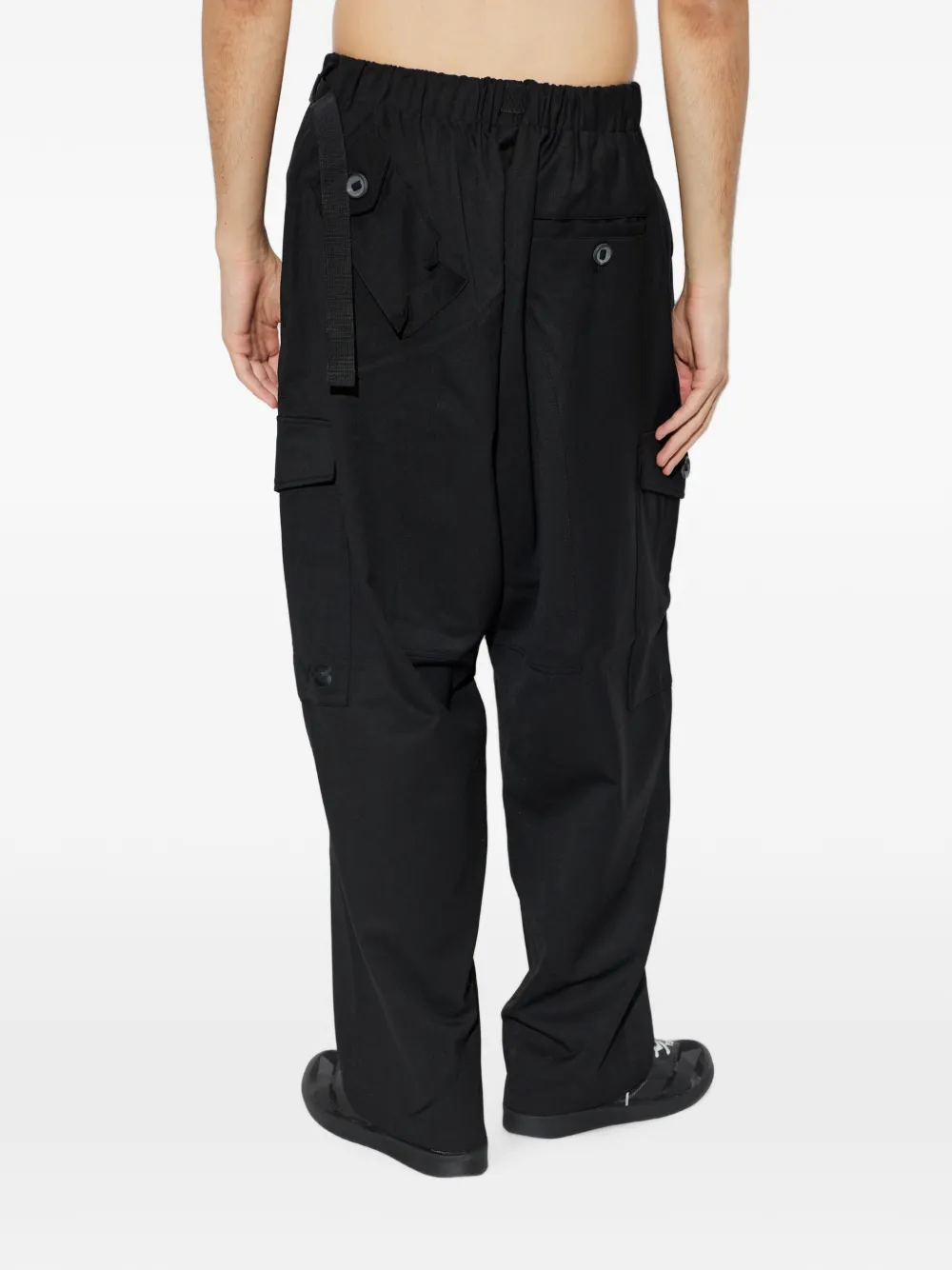 Y-3 Cargobroek met riem en gesp Zwart