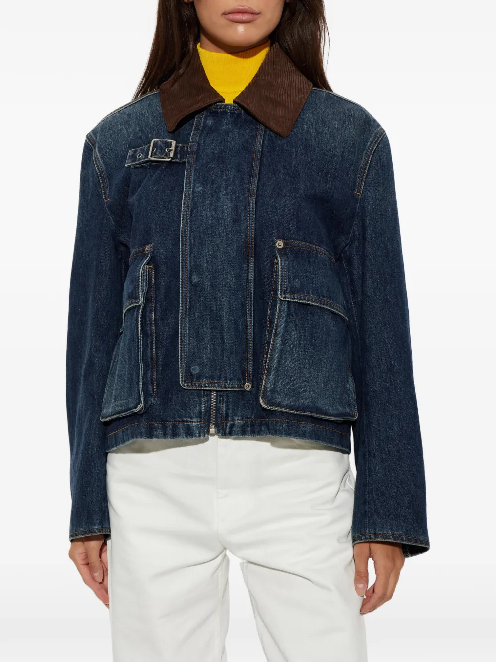 LOEWE Denim parka Blauw