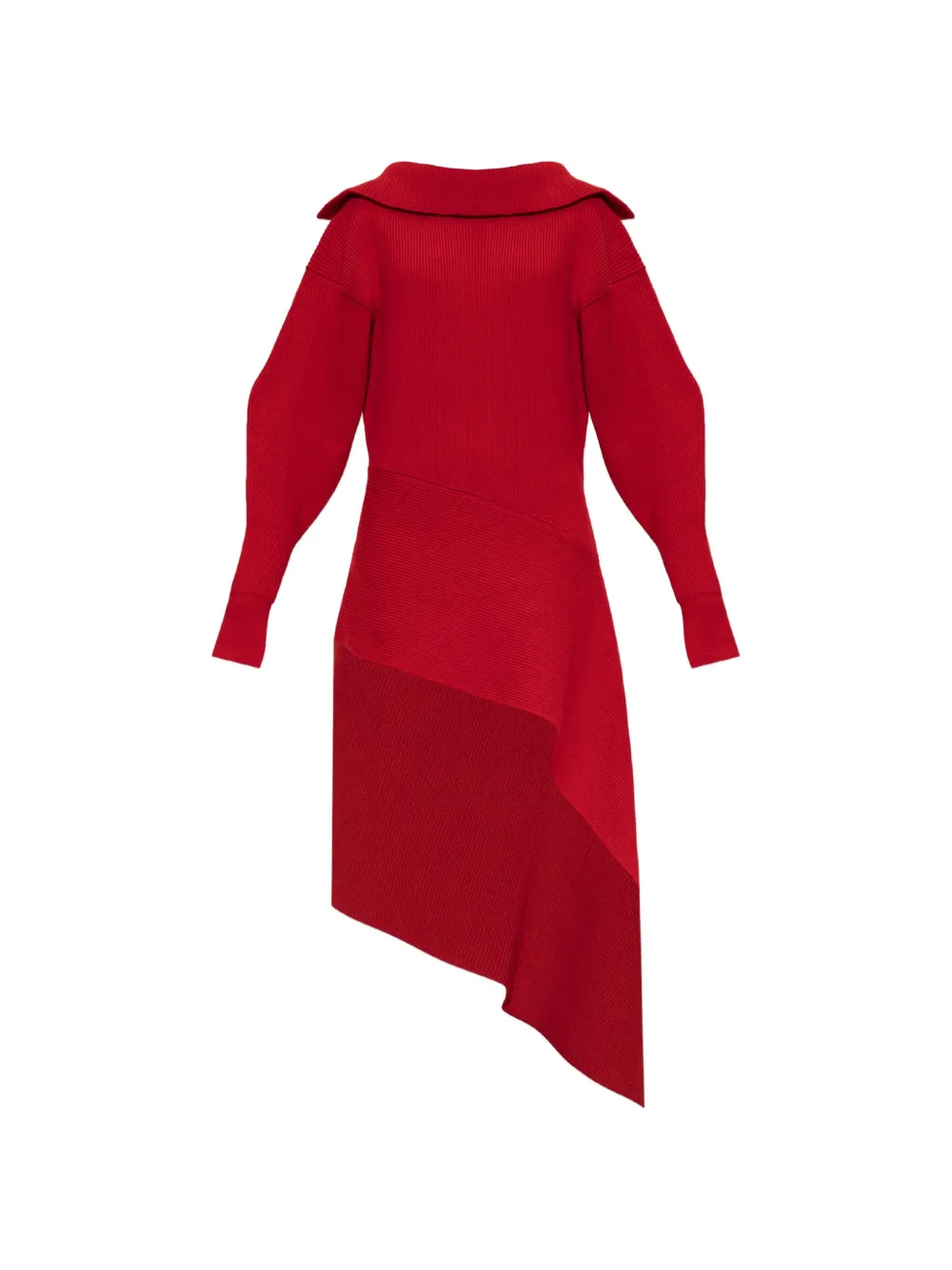 Givenchy Slashed wollen en kasjmier midi-jurk Rood