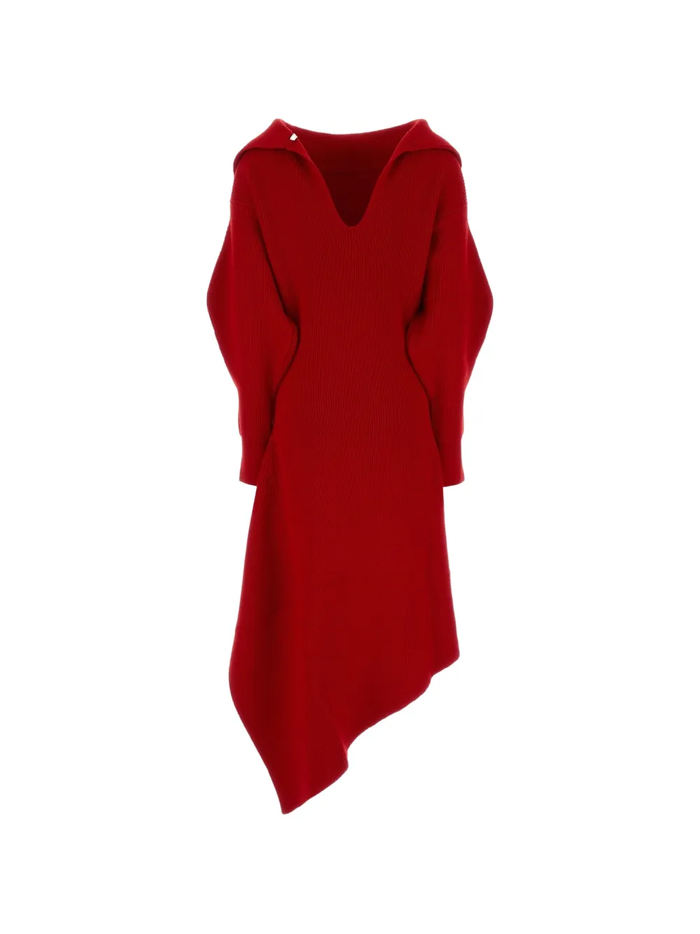 Givenchy slashed midi dress in wool and cashmere