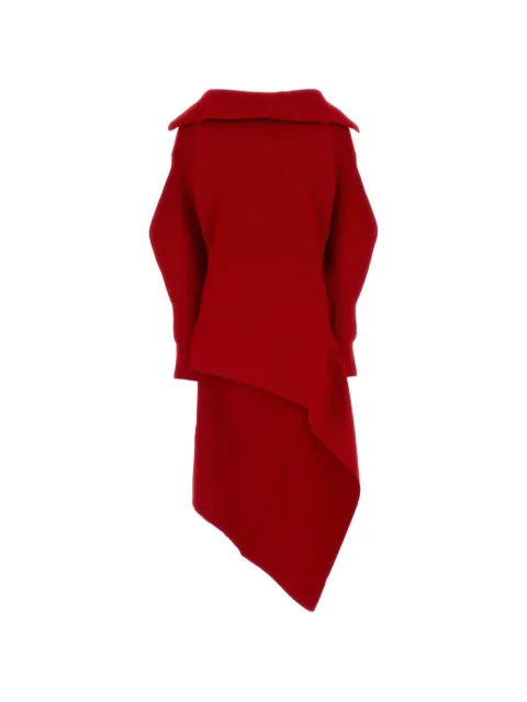 Givenchy slashed midi dress in wool and cashmere