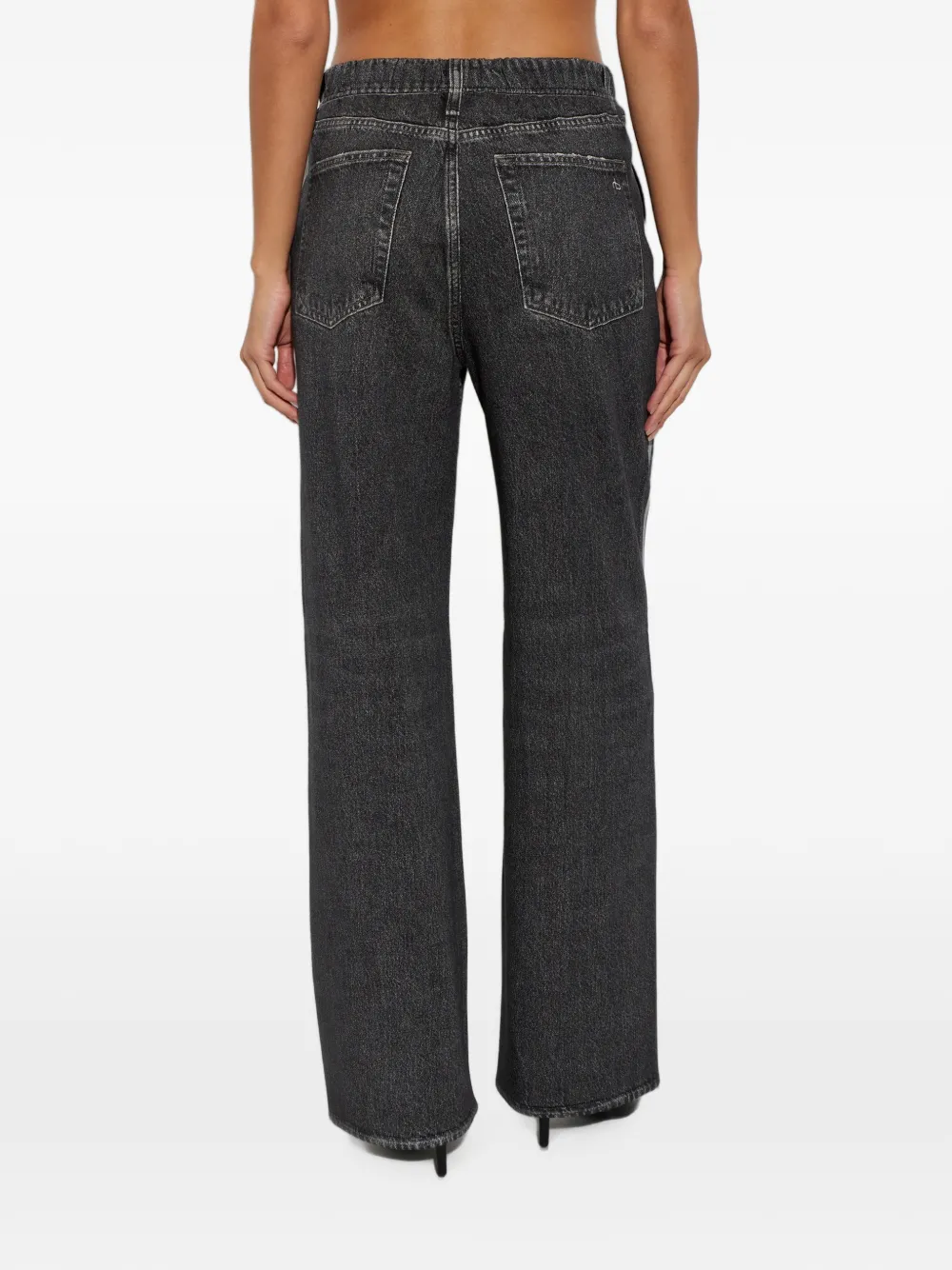 rag & bone Miramar jeans met zijstreep Zwart