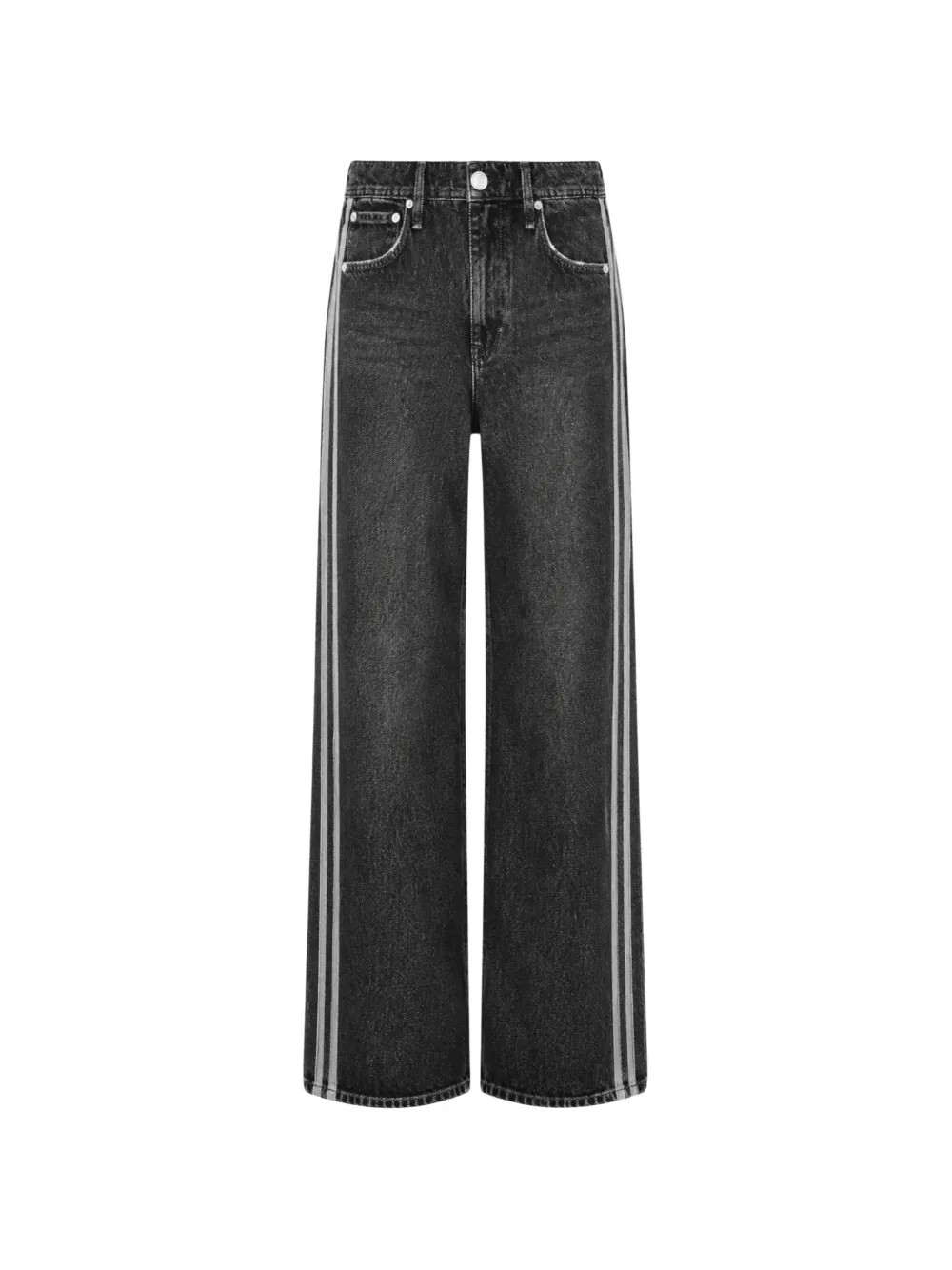 rag & bone Miramar side-stripe jeans - Nero