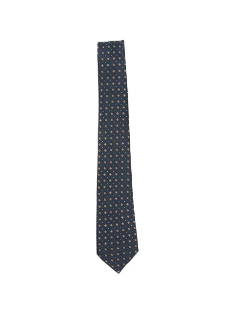Saint Laurent geometric-print silk tie