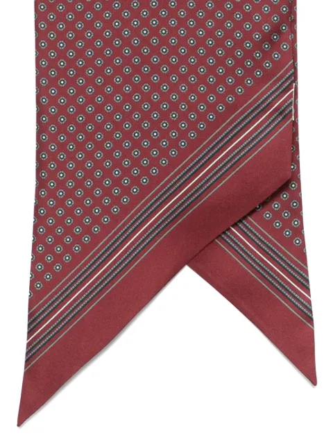 Saint Laurent geometric-print pointed-tip scarf