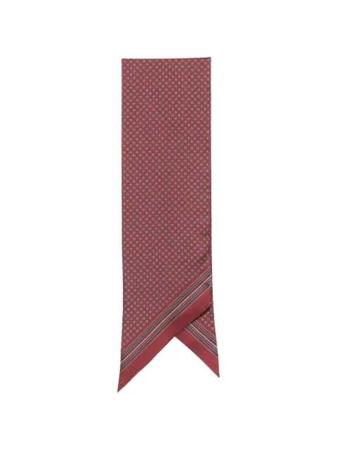 Saint Laurent geometric-print pointed-tip scarf