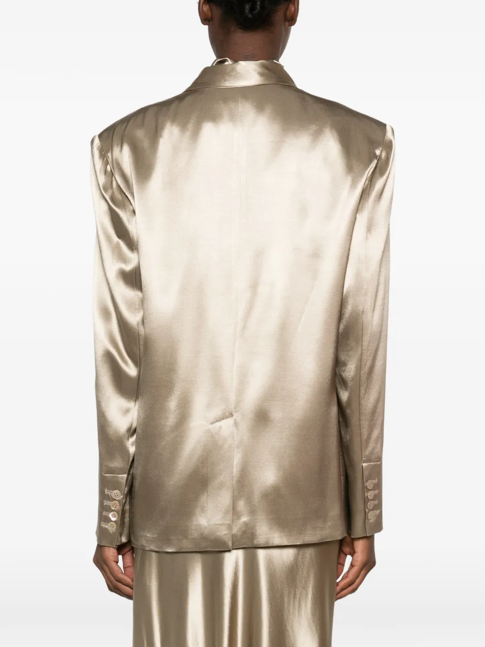 Erika Cavallini Trenchcoat met dubbele rij knopen Beige