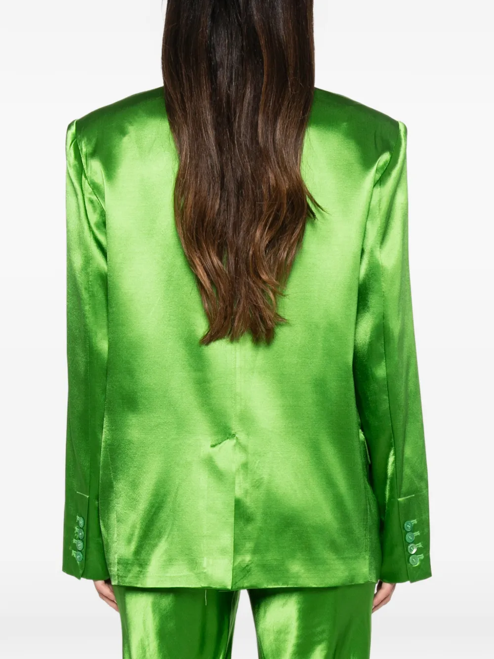 Erika Cavallini Blazer met dubbele rij knopen Groen