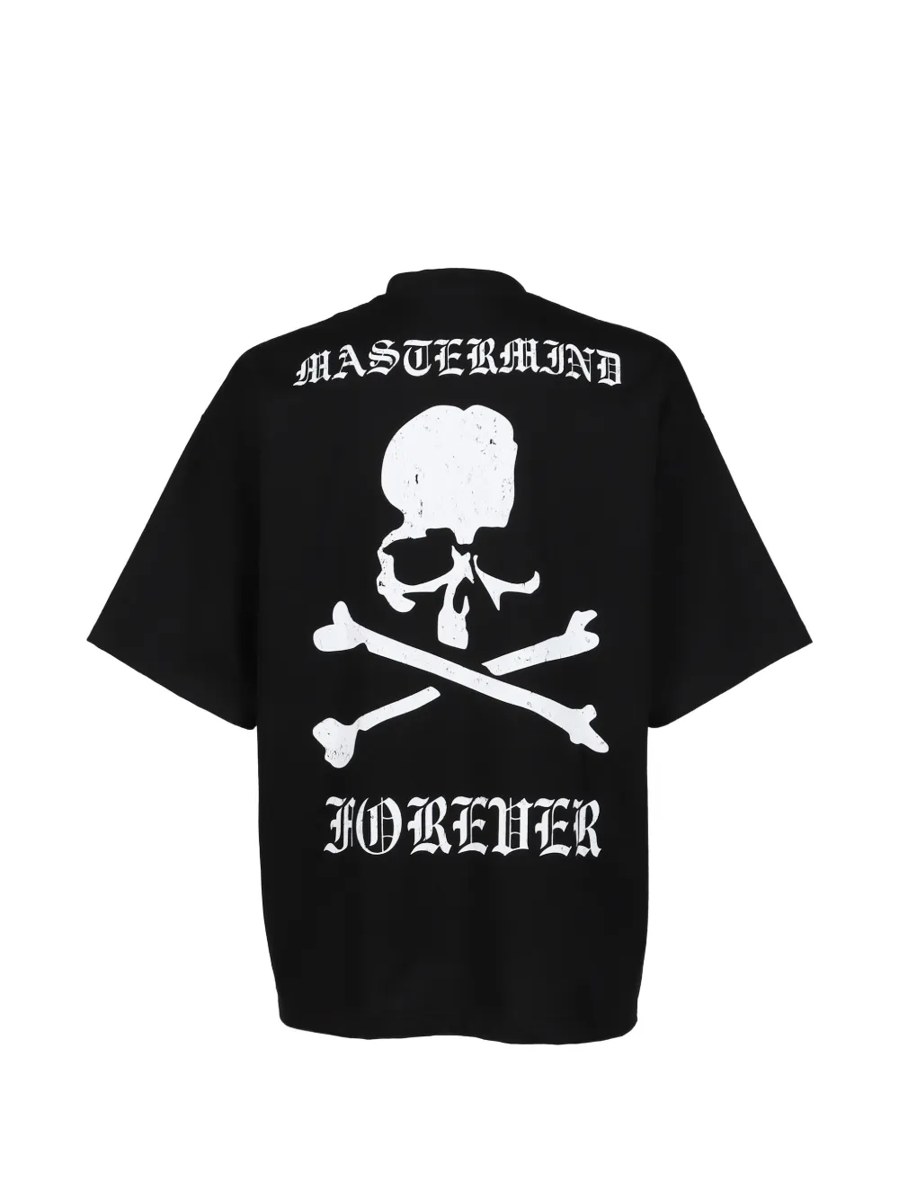 Mastermind Japan T-shirt met doodskopprint Zwart