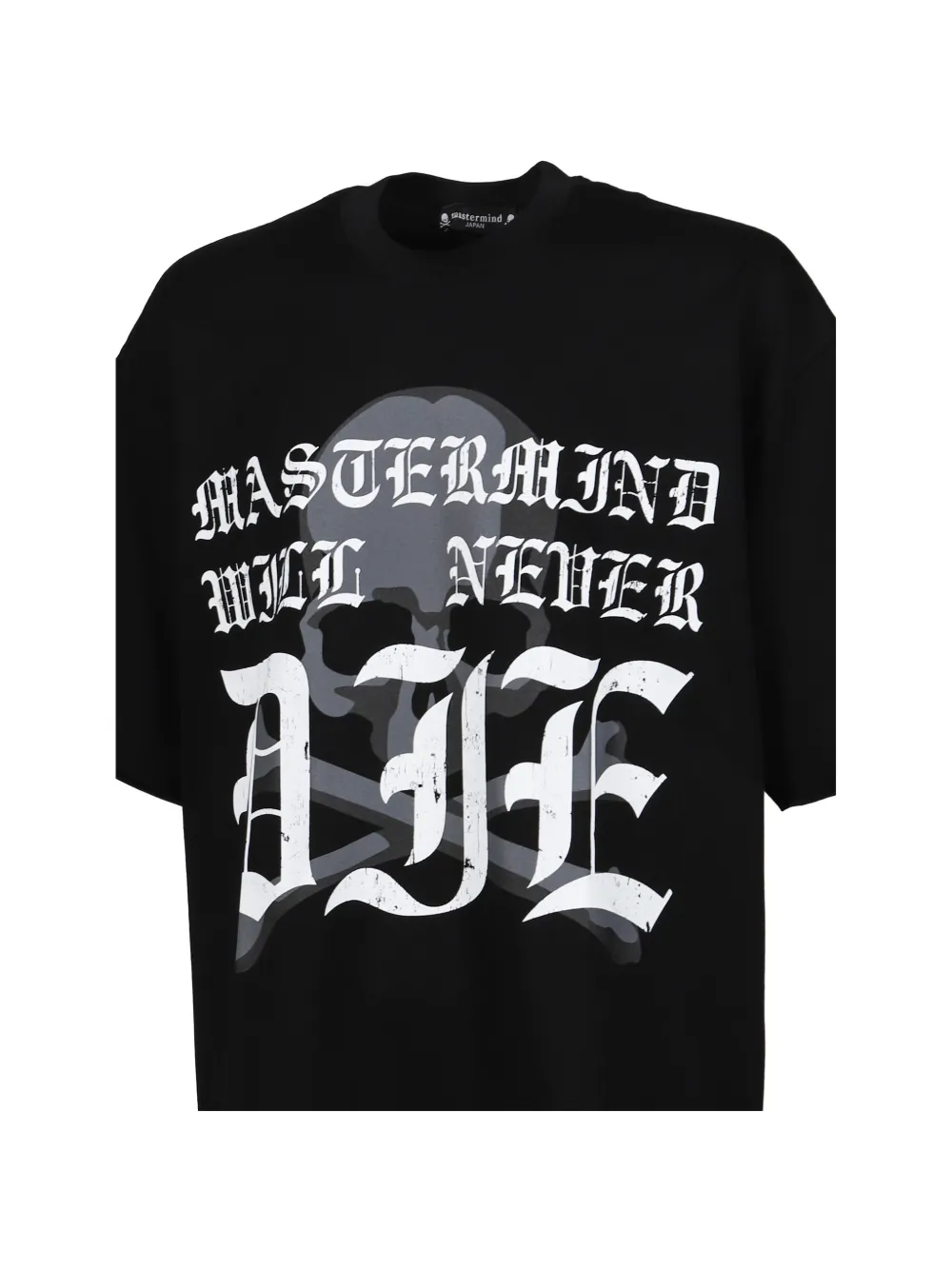 Mastermind Japan T-shirt met doodskopprint Zwart
