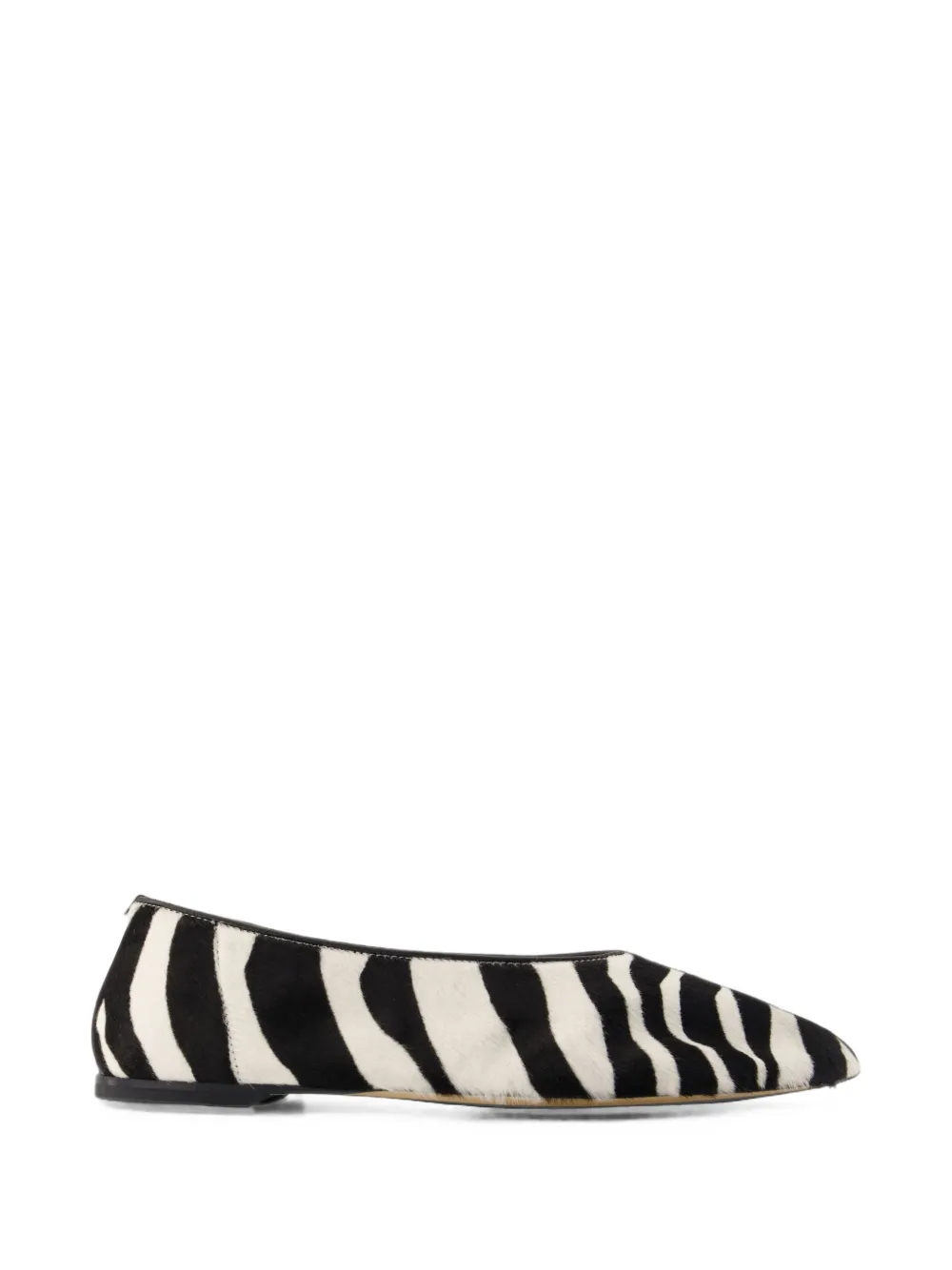 TOTEME slip pony-hair ballerinas - Bianco