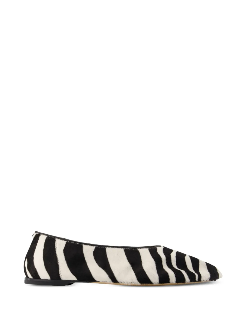 TOTEME slip pony-hair ballerinas - Weiß