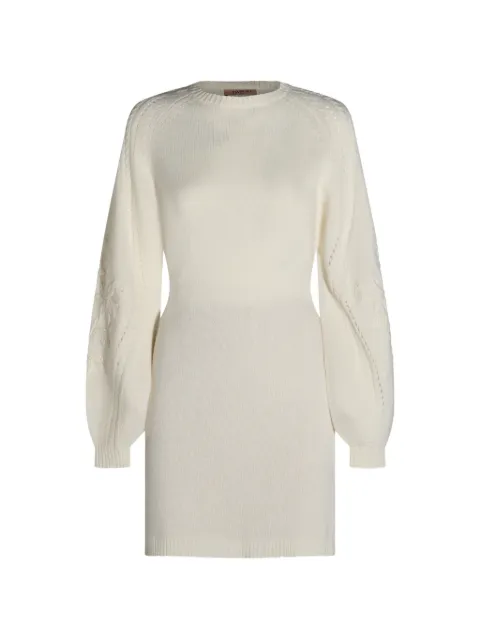 TWINSET embroidered balloon-sleeve mini dress