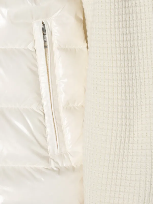 Moncler Padded Panelled Hoodie | White | FARFETCH
