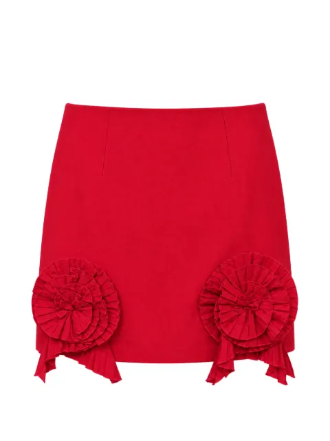 Blumarine rosette-embellished mini skirt