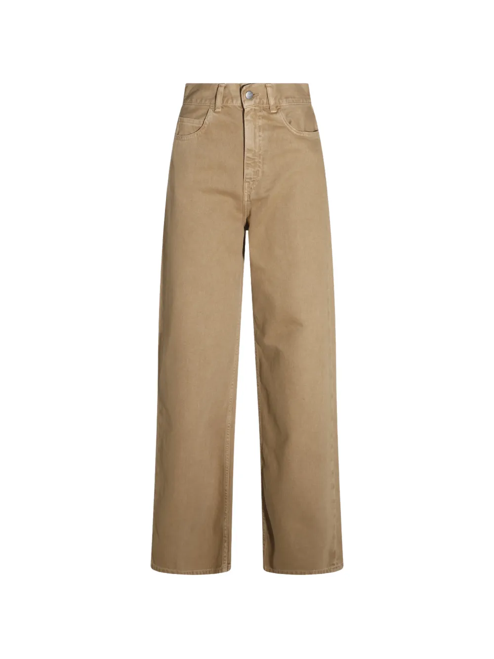 Carhartt WIP logo-patch wide-leg trousers - Toni neutri