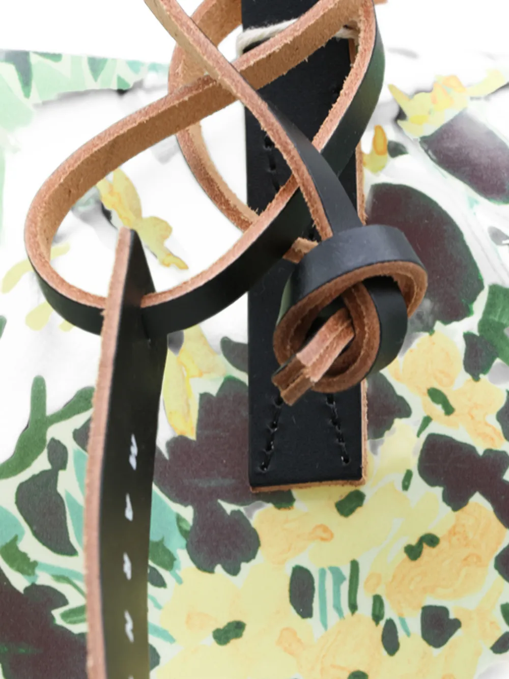 Marni floral-print logo-print tote bag Zwart