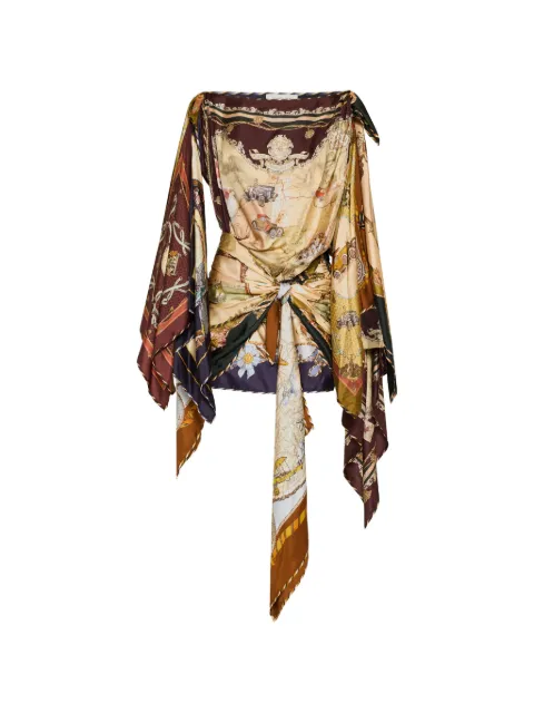 ZIMMERMANN Valiant draped scarf dress