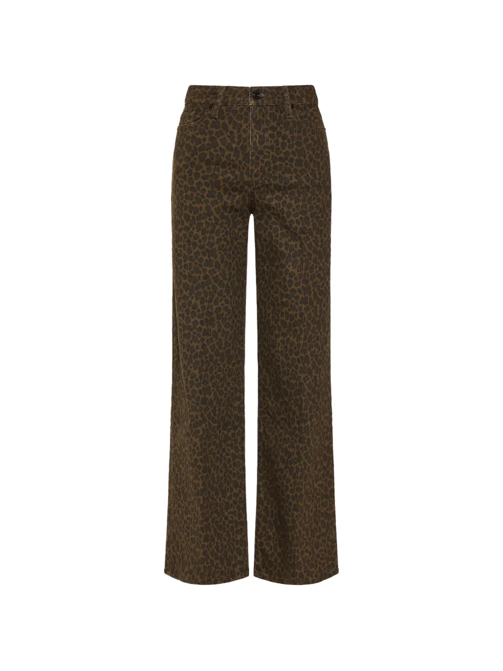 FRAME Jeans Le Slim Palazzo leopardati - Marrone