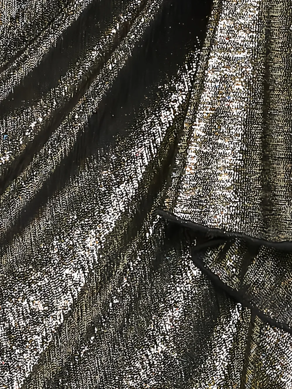 Tadashi Shoji Jurk met metallic-effect en ruches Grijs