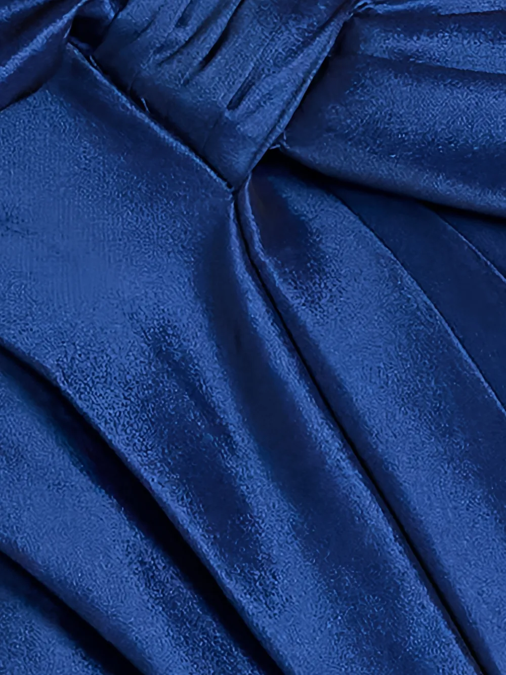 Tadashi Shoji Off-shoulder maxi-avondjurk met plooien Blauw