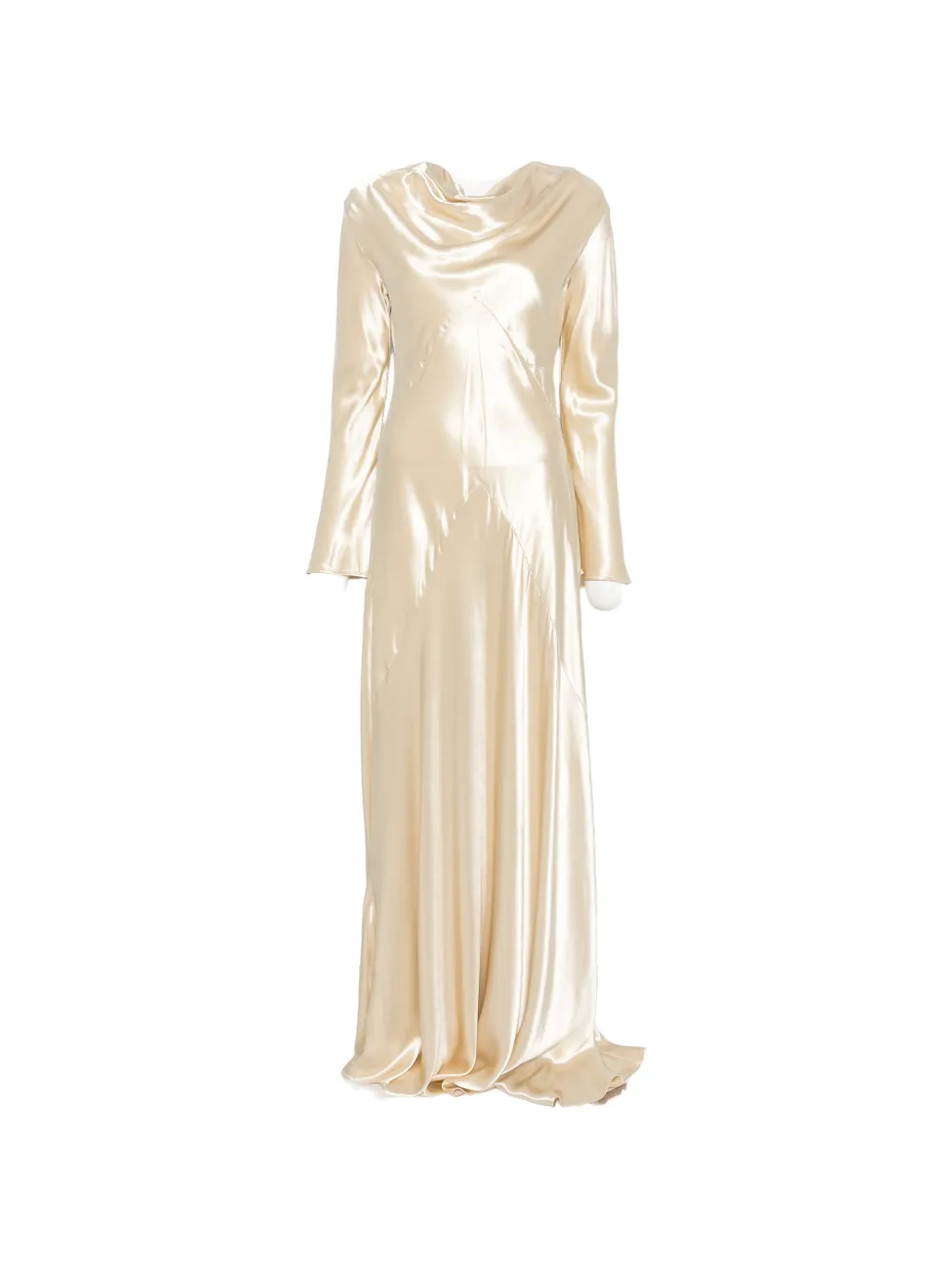 Erika Cavallini open-back maxi dress - Toni neutri