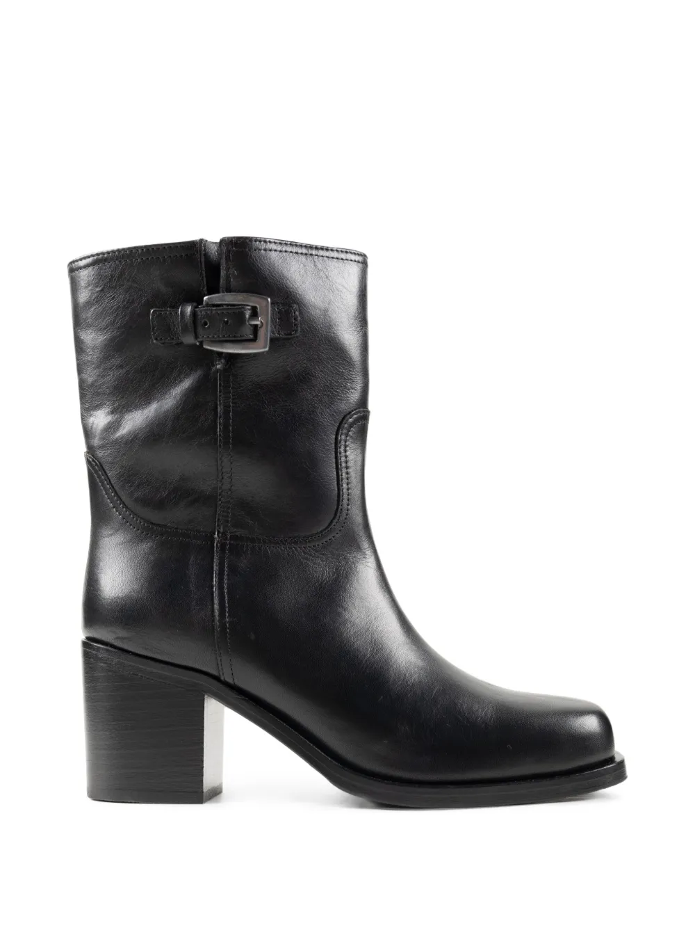 STAUD buckle-detail block-heel boots