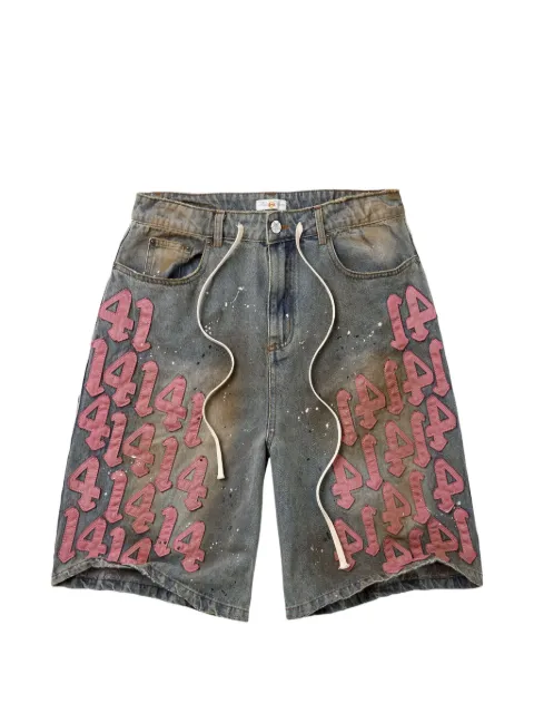 Vale Lucky Charm patchwork denim shorts