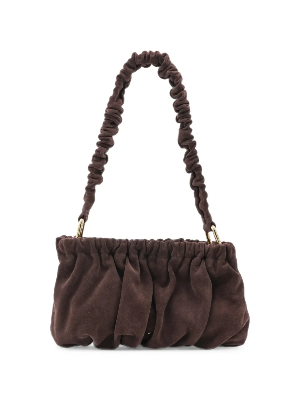 Marni ruched shoulder bag - Marrone