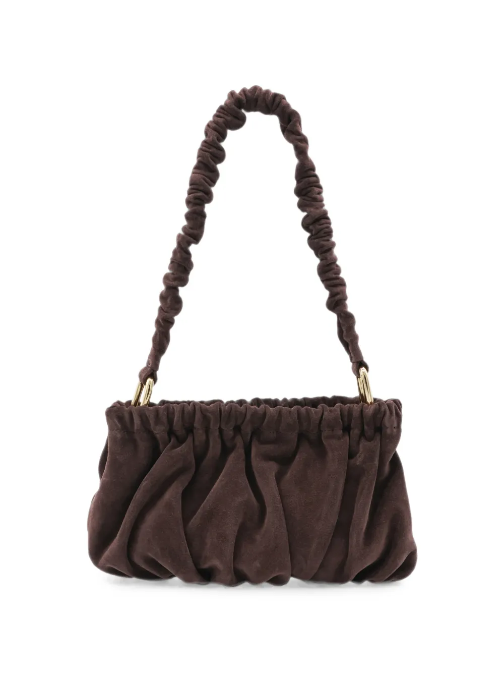 Marni Schoudertas met ruches Bruin