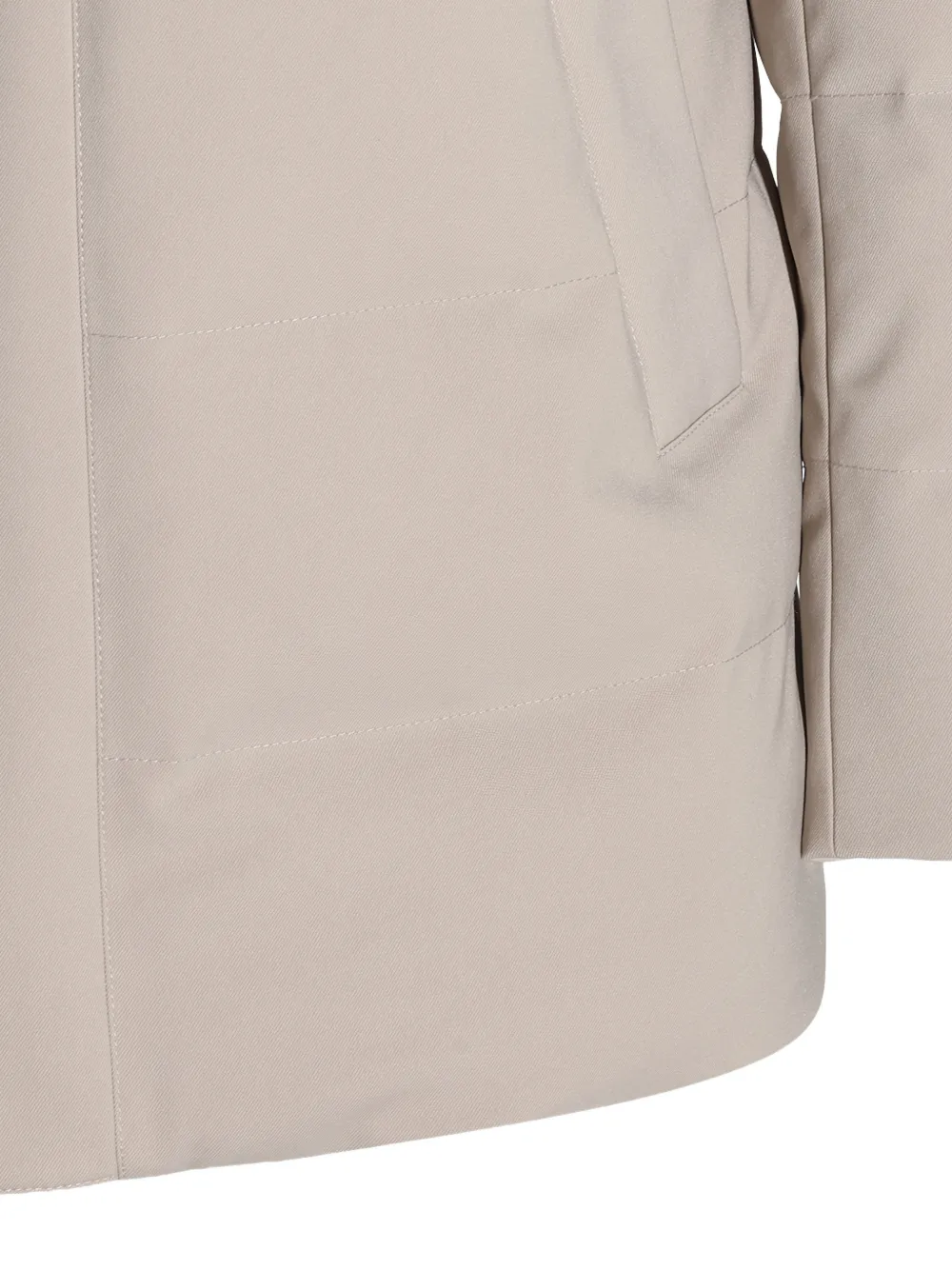 Montecore Gewatteerde jas met capuchon Beige