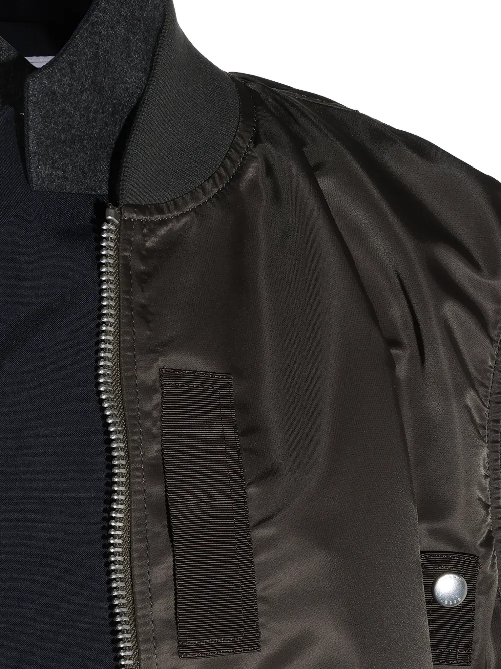 sacai Gelaagde bodywarmer Groen